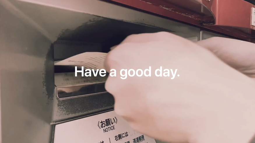 検査キットを郵送する様子